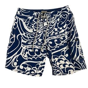 Mens J. Crew Original Longboard Trunks- 33